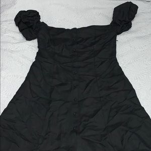 Zara Women Premium Denim Collection Black Dress